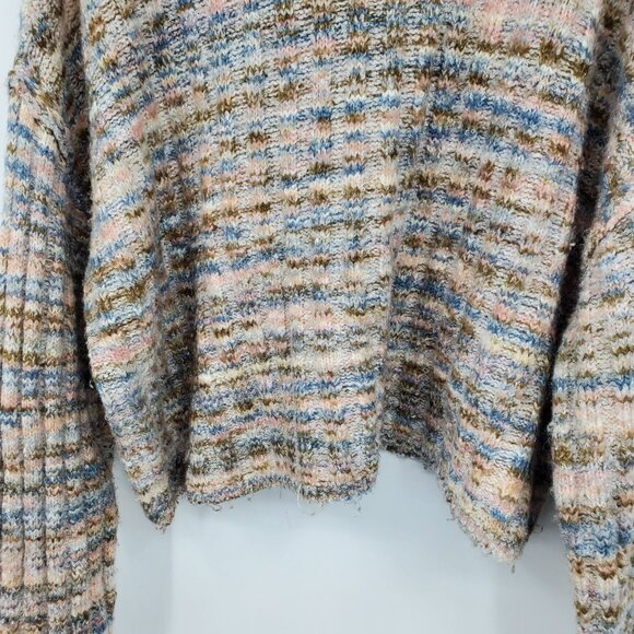 American Eagle Multicolor Cowl Neck Long Sleeve Pullover Sweater XL - Picture 11 of 11